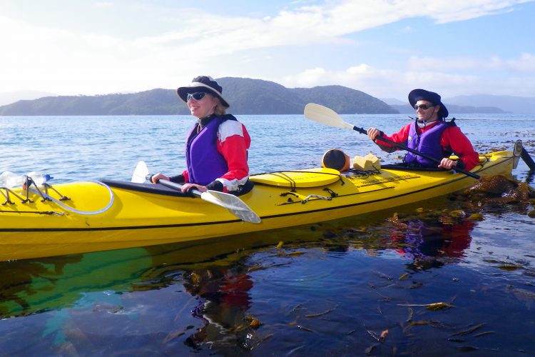 Resting on 3 day Outer Queen Charlotte Sound Marlborough Sounds NZ